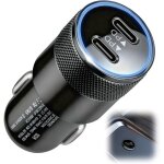 Jgd - 60w allume cigare usb c 2 ports pd 30w charge rapide chargeur voiture 12v chargeur voiture rapide ...