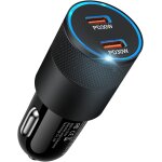 Jgd - allume cigare usb c, 60w 2 ports pd adaptateur chargeur voiture usb c rapide, prise allume cigare ...