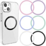 Jgd - anneaux universels en m�tal magsafe, adaptateurs autocollants pour coque iphone, chargement sans ...
