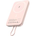 Jgd - asperx batterie externe magn�tique avec c�ble usb - c int�gr�, 10000mah 22. 5w sans fil power bank ...