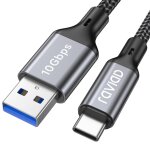 Jgd - cable usb c charge rapide usb 3. 2 gen 2 10gbps, 1m cable usb vers usb c 3a qc 3. 0 nylon tress� ...