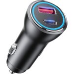 Jgd - chargeur allume cigare usb c 2 ports 48w pd qc 3. 0 chargeur voiture charge rapide tout m�tal prise ...