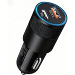 Jgd - chargeur allume cigare usb c, 60w chargeur voiture rapide 12v pd 30w & qc 30w with usb c et a pour ...