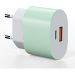 Jgd - chargeur rapide de 25w iphone 17 16 15 14, 2 - port �qc� chargeur usb multiple secteur adaptateur ...