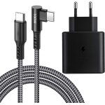 Jgd - chargeur rapide usb c 45w adaptateur secteur ultra rapide pour samsung galaxy s25 s24 s23 s22 s21 ...