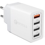 Jgd - chargeur secteur usb 33w 4 ports chargeur mural adaptateur usb universel avec quick charge 3. 0 ...
