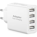 Jgd - chargeur usb, 25w / 5a 4port prise u - sb multiple prise chargeur rapide, bloc chargeur usb adaptateur ...