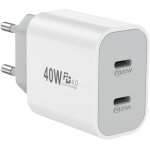 Jgd - chargeur usb c, adaptateur secteur usb - c 20 w � 2 ports, prise secteur pour iphone 17, 16, 15, ...