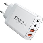 Jgd - chargeur usb c rapide 40w, 4 port alimentation pd usb - c + usb - a adaptateur pour iphone 16 / ...