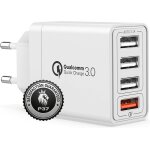 Jgd - chargeur usb multiple charge rapide et s�re. 4 ports usb compatibles avec tous les t�l�phones portables, ...