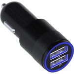 Jgd - chargeur voiture / camion allume - cigare usb ¿ double port usb 5v / 4. 8a / 24w chargeur de voiture ...