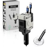 Jgd - chargeur voiture r�tractable, rapide chargeur adaptateur 4 en 1 prise allume cigare 12v, chargeur ...
