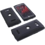 Jgd - coque compatible avec crosscall core m5 protection noir pochette caoutchouc tpu t�l�phone smartphone ...