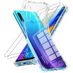 Jgd - coque pour huawei p30 lite / nova 4e avec 2 verre tremp�, transparente antichoc silicone souple ...
