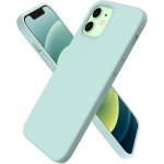 Jgd - coque pour iphone 12 case 6, 1  et iphone 12 pro case, fine en caoutchouc liquid silicone cover ...