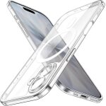 Jgd - coque magn�tique fine pour iphone 17 6, 3 pouces compatible avec magsafe, objectif cam�ra protection ...