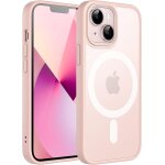 Jgd - coque magn�tique pour iphone 13 mini 5, 4 pouces compatible avec magsafe, etui translucide mat ...