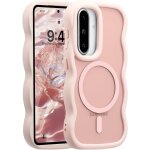 Jgd - coque magn�tique pour samsung galaxy a36 / a56 5g, wave frame etui en silicone liquide avec recharge ...