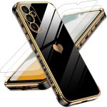 Jgd - coque pour samsung galaxy a34 5g avec 2 verre tremp�, etui silicone anti - rayures, housse de protection ...