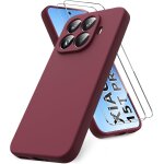 Jgd - coque compatible avec xiaomi 15t pro, 2 film de protection en verre tremp�, housse souple en tpu ...
