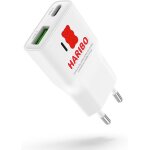 Jgd - haribo chargeur rapide pour iphone, mini 20w prise usb c, pd3. 0 usbu2011a + usbu2011c chargeur ...