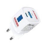 Jgd - haribo chargeur usb - c 30w gan, chargeur secteur 2 ports usb - c pd, charge rapide pour iphone ...