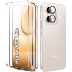 Jgd - pour honor 600 lite verre tremp�, [2 + 2] pi�ces protection �cran + cam�ra arri�re protecteur film, ...