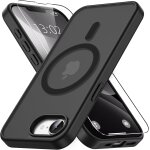 Jgd - magn�tique coque pour iphone 16e / iphone 17e avec 1 verre tremp�, compatible avec magsafe, protection ...