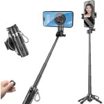 Jgd - mini perche � selfie magn�tique, multifonction et portable avec t�l�commande sans fil, rotation ...