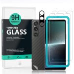 Jgd - protecteur d'�cran pour sony xperia 1 v 5g(6. 5 ), avec 2 pi�ces en verre tremp�, 1 protection ...