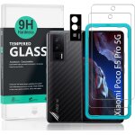 Jgd - protecteur d'�cran pour xiaomi poco f5 pro 5g(6. 67 ), avec 2 pi�ces en verre tremp�, 1 protection ...