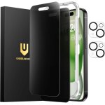 Jgd - protection d'ecran en verre tremp� anti - espion pour iphone 15 plus (6, 7 pouces), lot de 2 + ...