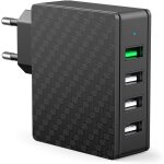 Jgd - quick charge 3. 0 chargeur secteur usb 30w chargeur mural 4 ports prise usb secteur usb chargeur ...