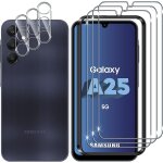 Jgd - pour samsung galaxy a25 5g verre tremp�, 3 + 3 pi�ces protection �cran + cam�ra arri�re protecteur ...