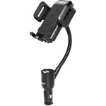 Jgd - support auto universel 3 en 1 avec fonction dual usb allume - cigare alimentation chargeur + batterie ...