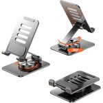 Jgd - support de t�l�phone portable rotatif � 360 - support pliable - r�glable - en m�tal - pour smartphones, ...