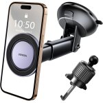 Jgd - support tlphone voiture magntique 2 en 1 porte smartphone voiture crochet ventouse compatible ...