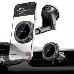 Jgd - support telephone voiture magnetique, [ventouse puissante + 17 * n52 aimants] porte t�l�phone voiture ...