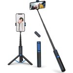 Jgd - tr�pied selfie stick, tr�pied t�l�phone 3 - en - 1 extensible en aluminium avec t�l�commande bluetooth ...