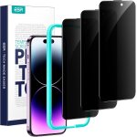 Jgd - verre tremp� anti - espion pour iphone 14 pro, cadre d'installation facile, ultra r�sistant, film ...
