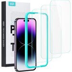 Jgd - verre tremp� pour iphone 14 pro, cadre d'installation facile, ultra r�sistant, film protection ...