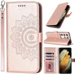 Jlslj - etui coque pour samsung galaxy s21 ultra protection housse en cuir pu pochette rabat clapet case ...
