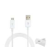 Jollini cble chargeur data(synchronisation)usb pour samsung galaxy s7, blanc