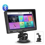 Junsun 9  gps navigateur camion avec bluetooth pare - soleil sat nav eu cartes