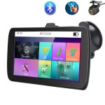 Junsun 9 pouces gps navigation voiture appareil de navigation bluetooth camra de recul voiture camion ...