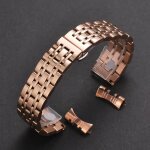 Kafol - bracelet de montre en acier inoxydable massif, 16 / 18 / 19 / 20 / 21 / 22 / 24mm, pour tissot, ...