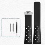Kafol - bracelet de montre en caoutchouc et silicone pour tag heuer, accessoires de bracelet de montre ...