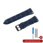 Kafol - bracelet de montre en cuir de vachette vritable pour homme, motif crocodile, guess, w0247g3, ...