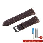 Kafol - bracelet de montre en cuir de vachette vritable pour homme, motif crocodile, guess, w0247g3, ...