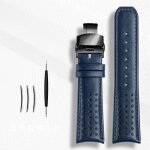Kafol - bracelet de montre en cuir vritable pour citizen blue angel watch at8020 - 54l / 8020 - 03l ...